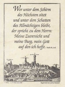 Gutenbergdruck des Psalm 91,