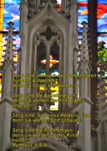 Wittenberg- Altar - Christine Danzer - go 4 jesus - Matthäus 5, 6-9 -Bibel