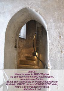 Wittenberg 18 - Schlosskirche -Turm - Matthäus 6, 3-4 - Bibel - Christine Danzer - go 4 jesus