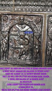 Bibelzitat,Markus Kachel - Evangeliumskachelofen im Lutherhaus - Wittenberg - go 4 jesus - Jesus lehrte - Bibel -Christine Danzer