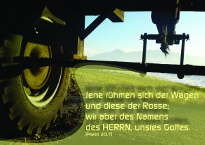 Unterm Wagen - Psalm 20,7 - Christine Danzer- go4jesus, Jesus, Evangelium Bibel