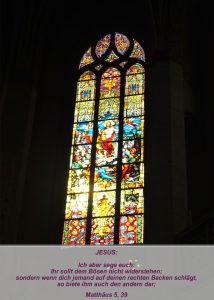 Wittenberg - Schlosskirche - Auferstehung Jesus - Christine Danzer - go 4 jesus - Matthäus 5,39 - Bibel