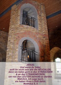 Wittenberg 19 - Schlosskirche - Turm - Matthäus 6,5 - Bibel - Christine Danzer - go 4 jesus