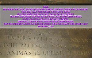 Grabplatte am Altar - Schlosskirche - Wittenberg - go 4 Jesus - Jesus lehrte - Bibel - Christine Danzer