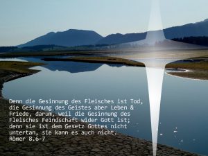 Forggensee - Römer 8, 6-6 - Foto: Christine Danzer - go 4 Jesus -Bibel